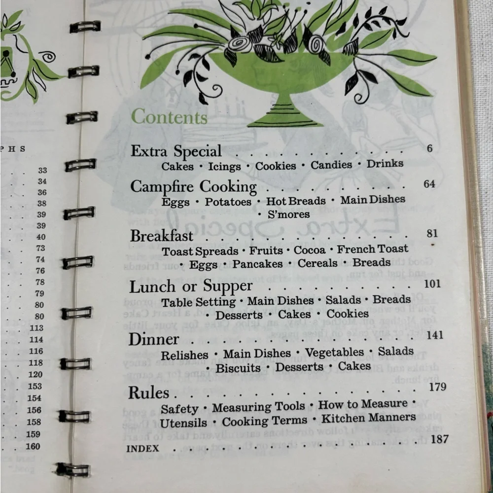 Betty Crocker’s Cook Book for Boys and Girls 1957 1st Ed 7th Print Spiral